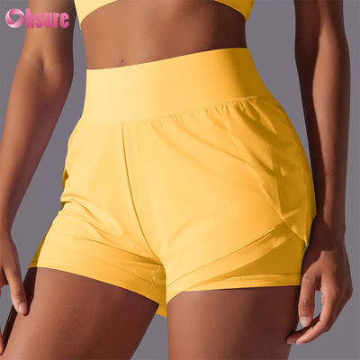 2025 Mujeres cintura alta calzoncillos de fitness transpirables corredores, calzoncillos de entrenamiento de verano, calzoncillos deportivos