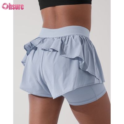 Mujeres personalizadas 2 en 1 calzoncillos de gimnasia calzoncillos de gimnasia con forro de acondicionamiento físico más tamaño banda elástica calzoncillos de gimnasia para mujeres