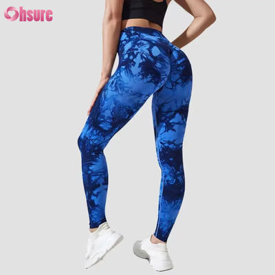 Nueva moda 2024 Calzoncillos de acondicionamiento físico de cintura alta Calzoncillos de yoga de carrera rápida y seca Calzoncillos elásticos de cintura delgada calzoncillos deportivos de diseño tie dye