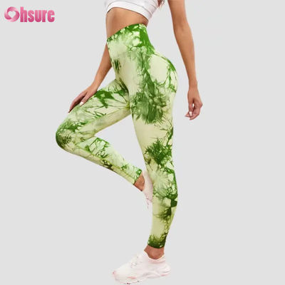 Nueva moda 2024 Calzoncillos de acondicionamiento físico de cintura alta Calzoncillos de yoga de carrera rápida y seca Calzoncillos elásticos de cintura delgada calzoncillos deportivos de diseño tie dye