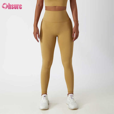 Calzoncillos de ejercicio de cintura alta, levantamiento de glúteos, calzoncillos de yoga desnudos, a prueba de sentadillas, ciclismo al aire libre, pantalones de correr, calzoncillos de ejercicio amigables con la piel.