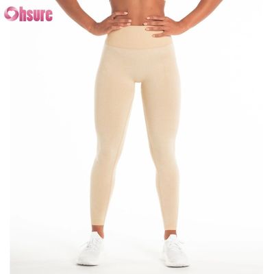 Venta Directa de Fábrica OEM Pantalones Deportivos Color Sólido Personalizables Pantalones de Chándal Ropa Deportiva Diseño Sin Costuras Leggings para Mujer