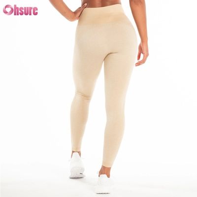 Venta Directa de Fábrica OEM Pantalones Deportivos Color Sólido Personalizables Pantalones de Chándal Ropa Deportiva Diseño Sin Costuras Leggings para Mujer