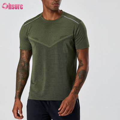 T-shirt profesional de deportes masculinos de alta calidad de verano con capacidad para respirar de fitness de vestir logotipo personalizado de poliéster seco rápido Tops deportivos