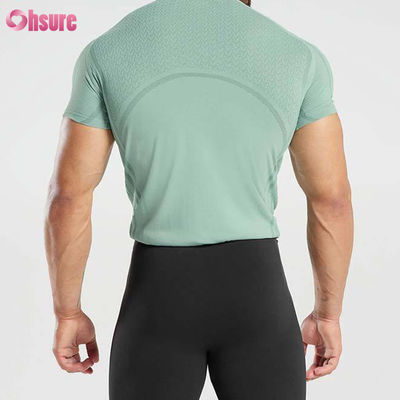 Camiseta de algodón de poliéster de alta calidad de secado rápido para hombres