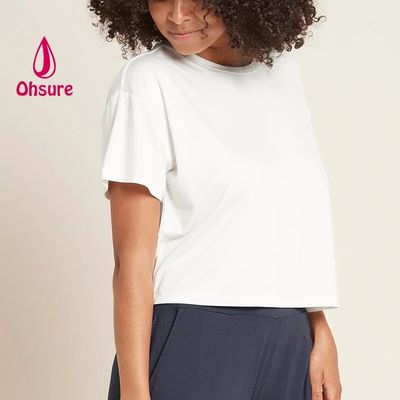 Camiseta casual corta Camisetas OEM Cuello redondo para mujer Manga corta Cuello redondo Ligera Transpirable Absorbente del sudor Deportes