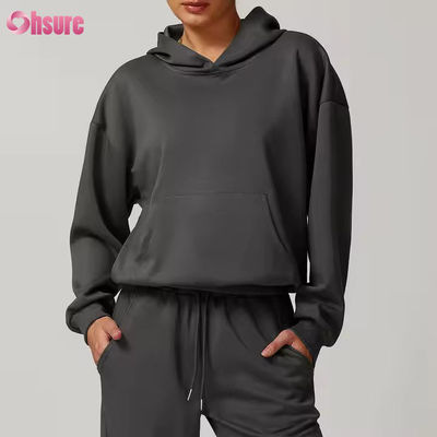 Trajes de 2 piezas para mujeres Trajes de sudadera Conjuntos de capuchas Calzoncillos de piernas anchas Traje de deporte 2024 Fall Matching Lounge Set