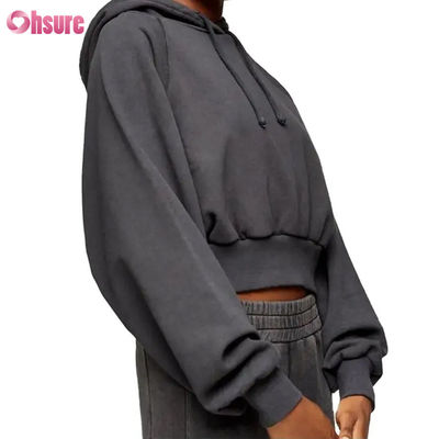 2024 Nueva moda de alta calidad de mujeres francés Terry Fleece Hoodie de algodón de invierno suéter con capucha con diseño impreso