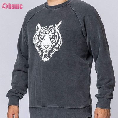Sudaderas con cuello redondo Pullovers casuales Hombres Sudaderas con capucha Impresión Ropa de invierno de algodón de alta calidad para hombres Tejido de jersey Tejido de punto