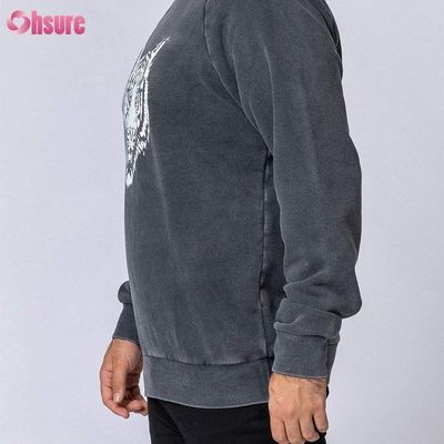 Sudaderas con cuello redondo Pullovers casuales Hombres Sudaderas con capucha Impresión Ropa de invierno de algodón de alta calidad para hombres Tejido de jersey Tejido de punto