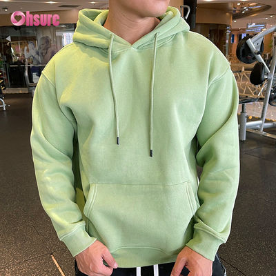 Vestidos para correr de alta calidad con capucha personalizada de gran tamaño para entrenamiento Vestidos esenciales con capucha suéter de algodón hombres con capucha en blanco Tejido de lana
