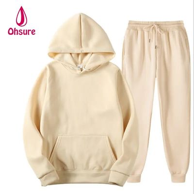 Traje de deporte con capucha y pantalones de jogging de tamaño grande para hombres Traje de deporte para mujeres Impresión digital de punto
