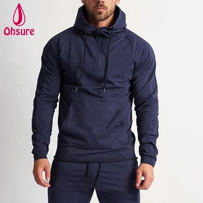 Sudadera con capucha para hombre de fabricante, deportiva, de invierno, cálida, para fitness, para correr, con cremallera y diseño estampado