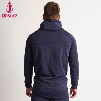 Sudadera con capucha para hombre de fabricante, deportiva, de invierno, cálida, para fitness, para correr, con cremallera y diseño estampado