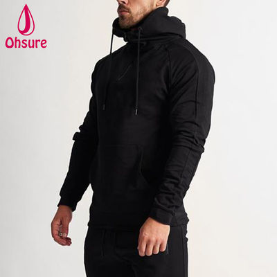 Sudadera con capucha para hombre de fabricante, deportiva, de invierno, cálida, para fitness, para correr, con cremallera y diseño estampado