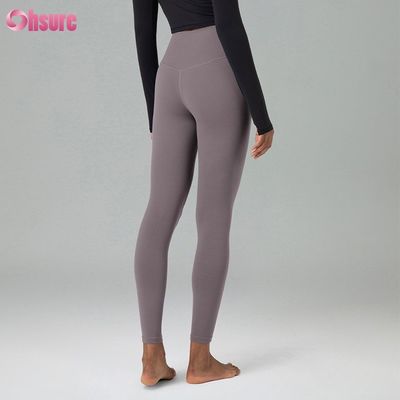 Pantalones de gimnasia de tela ecológica de Nylon Spandex mezcla reciclada Calzoncillos de entrenamiento para mujeres