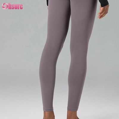 Pantalones de gimnasia de tela ecológica de Nylon Spandex mezcla reciclada Calzoncillos de entrenamiento para mujeres