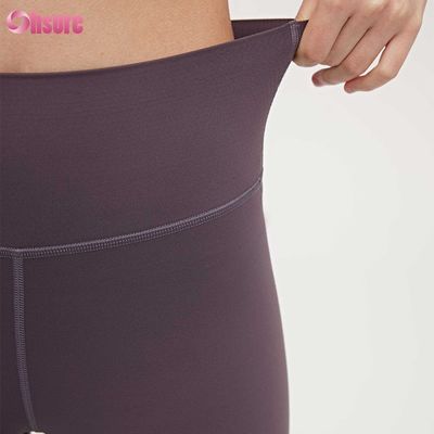 Vestidos Cuatro agujas Seis hilos Compresión Fitness Mujeres Calzoncillos cintura alta delgada ropa deportiva de 1 pieza pantalones de yoga delgados