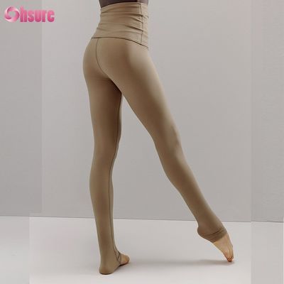 Calzoncillos de gimnasio reciclados de nylon Spandex Blend ajustables de cuerda de tiro Calzoncillos de entrenamiento para mujeres 1 pieza completa Yoga alto usar longitud completa