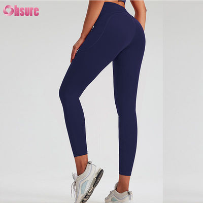 Mallas personalizadas para gimnasio, ropa deportiva, multicolores, pantalones de yoga clásicos, leggings de entrenamiento para mujer, leggings de yoga fruncidos, ropa deportiva, patrón sólido