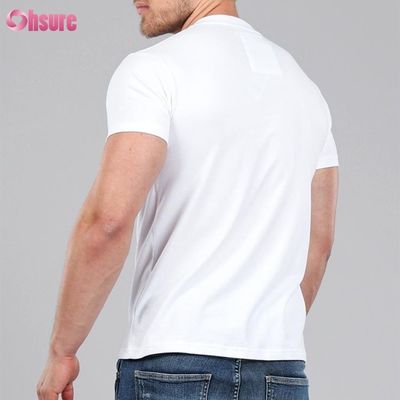 Impresión casual patrón de tejido de punto de apoyo muscular de ejercicio ropa para hombres de bambú Tejido de boxeo Impresión de camisetas