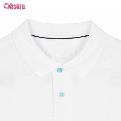 100% de algodón personalizado personalizado impresa hombres camisetas de polo de gran tamaño camisetas de peso pesado en blanco