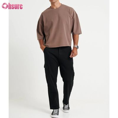 Vestido de pelo de algodón de talla grande para hombres de peso ligero con camisa de estilo cortado para hombres