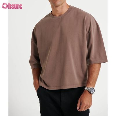 Vestido de pelo de algodón de talla grande para hombres de peso ligero con camisa de estilo cortado para hombres