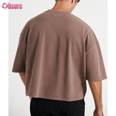 Vestido de pelo de algodón de talla grande para hombres de peso ligero con camisa de estilo cortado para hombres