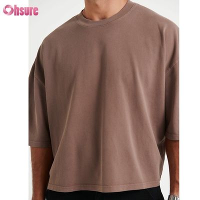 Vestido de pelo de algodón de talla grande para hombres de peso ligero con camisa de estilo cortado para hombres