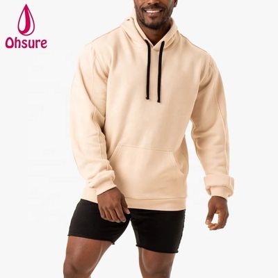 Sudaderas con capucha deportivas al por mayor para hombre, personalizadas, para fitness, sudaderas con capucha de forro polar de gran tamaño para gimnasio, transpirables, estampadas