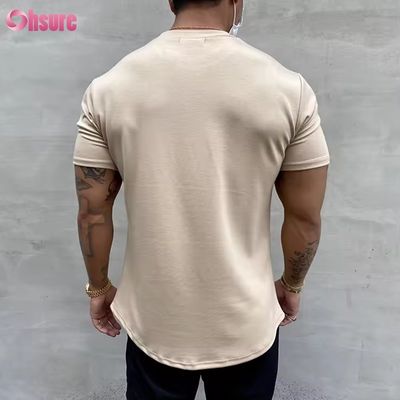 Ropa de gimnasia de manga corta, ropa deportiva, últimos diseños de camisetas para hombre, camisetas estampadas