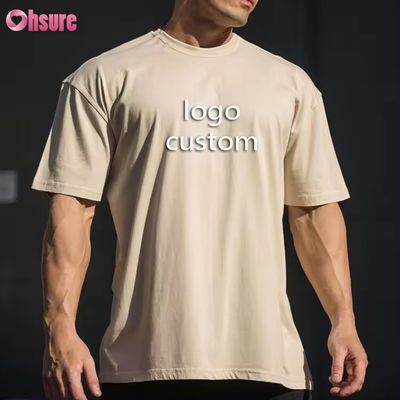 Camiseta delantera deportiva para hombres con manga corta, elástica y ajustada.