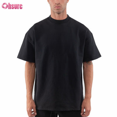 Camiseta Oversize con logotipo personalizado de alta calidad, de algodón vintage lavado, de corte holgado, con hombros caídos y gramaje pesado