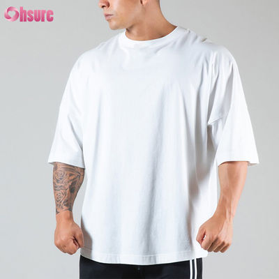 Gimnasio para hombres culturismo Acceso libre Casual camiseta de hombres de gran tamaño Estilo básico