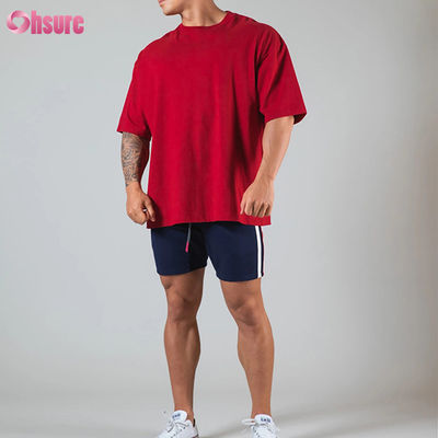 Gimnasio para hombres culturismo Acceso libre Casual camiseta de hombres de gran tamaño Estilo básico