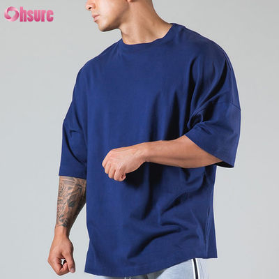 Gimnasio para hombres culturismo Acceso libre Casual camiseta de hombres de gran tamaño Estilo básico