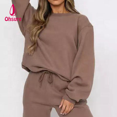 Camisetas con capucha Camisetas con pantalón Corredor Traje de deporte Impresión de logotipo Unisexo Traje de deporte Suelto Ohsure y ocio Casual Otoño para mujeres