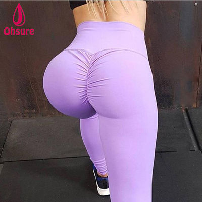 Push up caliente Elastico Entrenamiento Casual Fitness Sexy Scrunch Butt Leggings
