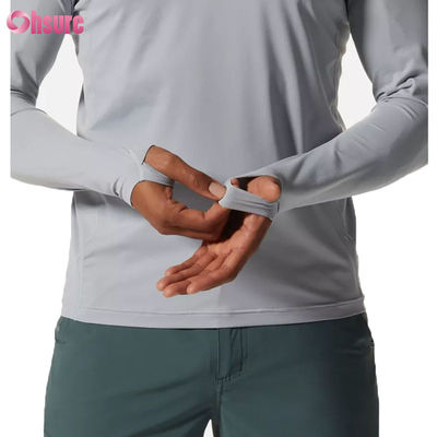 Camiseta deportiva de manga larga para hombres gimnasio corriendo Top de absorción de sudor ajustado