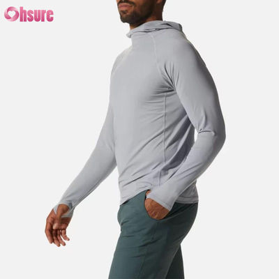 Camiseta deportiva de manga larga para hombres gimnasio corriendo Top de absorción de sudor ajustado