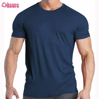 Camiseta de compresión gráfica para hombre estampada de alta calidad, 95% algodón, 5% spandex, elástica, transpirable, para gimnasio, manga corta