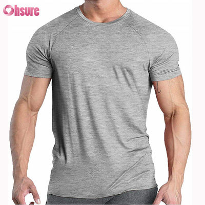 Camiseta de compresión gráfica para hombre estampada de alta calidad, 95% algodón, 5% spandex, elástica, transpirable, para gimnasio, manga corta