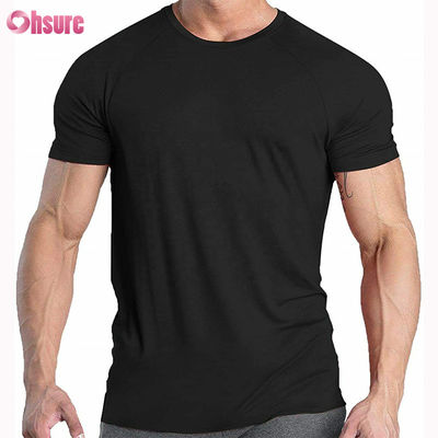 Camiseta de compresión gráfica para hombre estampada de alta calidad, 95% algodón, 5% spandex, elástica, transpirable, para gimnasio, manga corta