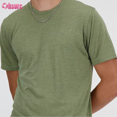 Camiseta lisa transpirable para hombre, con logo personalizado