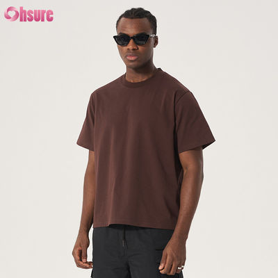 Camisetas en blanco de alta calidad 100% algodón al por mayor, camisetas de gran tamaño y peso pesado para hombre, personalizadas para impresión