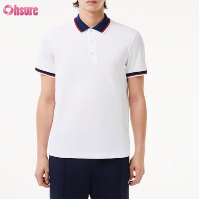 Raglán Premium para Hombre para Polo Estilo Deportivo Corte Regular con Cuello Doble Contraste Tejido de Punto