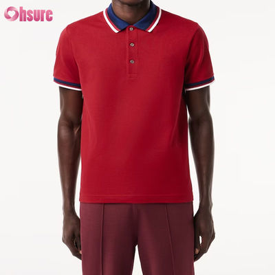 Raglán Premium para Hombre para Polo Estilo Deportivo Corte Regular con Cuello Doble Contraste Tejido de Punto