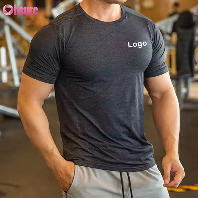 Camiseta deportiva para hombre, ropa deportiva activa, poliéster, spandex, para hombre, para correr, gimnasio, ligera, deportiva, elástica, camisetas