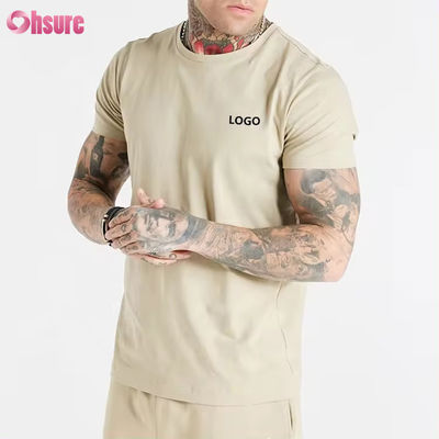 5 Camisetas deportivas de spandex para hombre en camisetas de hombre Vintage lisas casuales para correr personalizadas de alta calidad 95% algodón ajustadas para gimnasio con impresión de logotipo